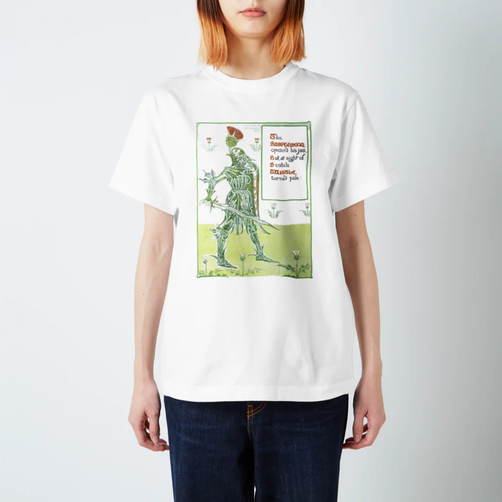 博物雑貨 金烏の薊の騎士 - The British Library Regular Fit T-Shirt