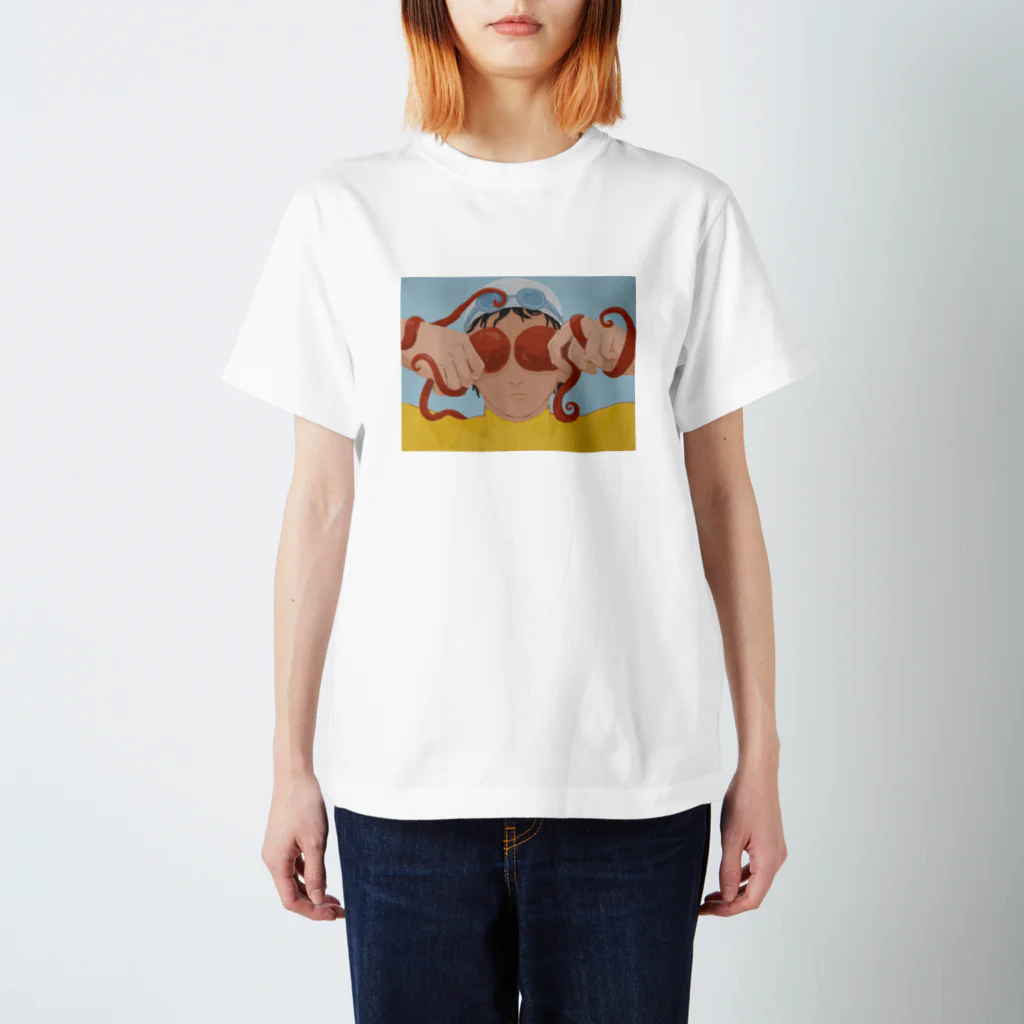 そぼろめのたこ Regular Fit T-Shirt