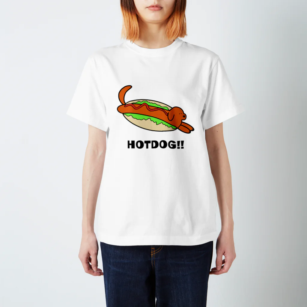 FOODZOOのHOTDOG スタンダードTシャツ