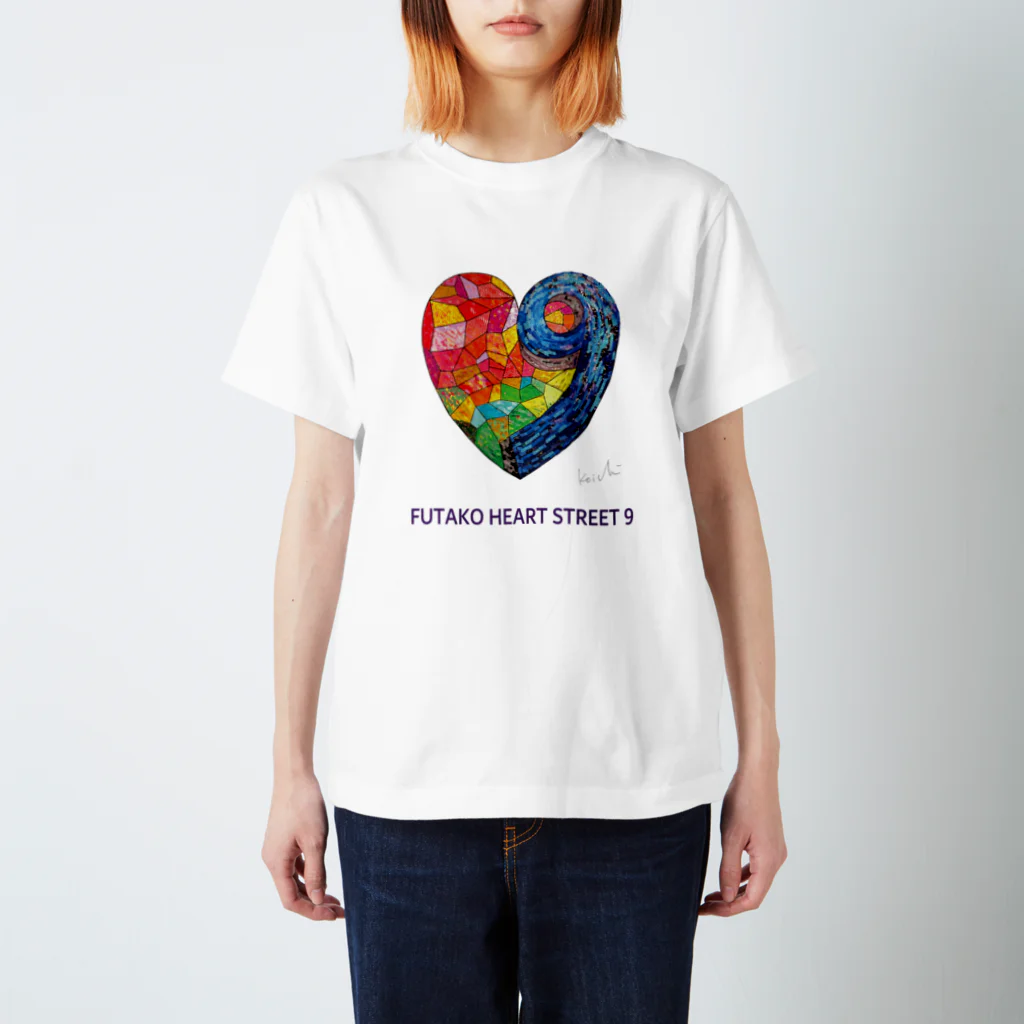 nissyheartのFUTAKO HEART STREET 9  スタンダードTシャツ