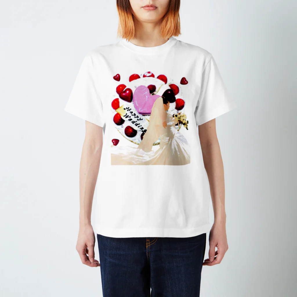 yukieのHappy wedding Regular Fit T-Shirt