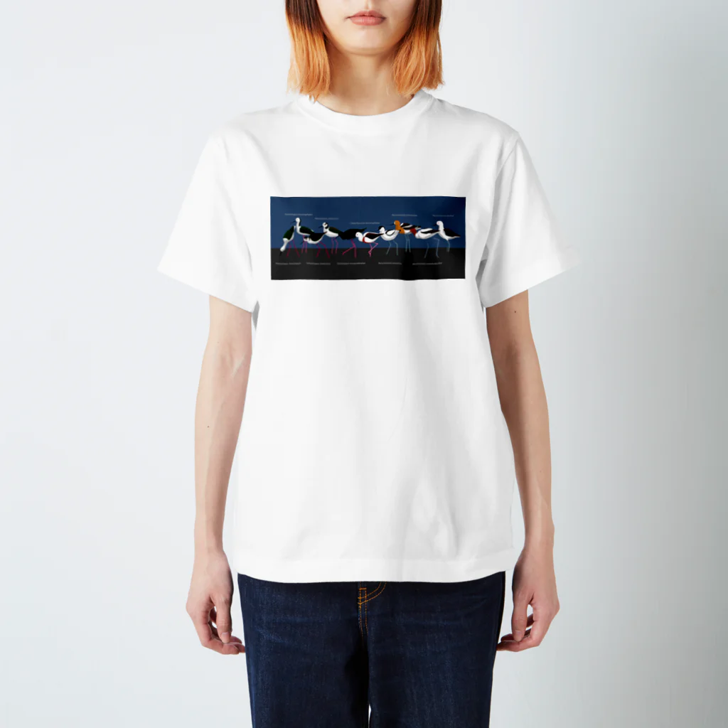 ヤストリの世界のセイタカシギ Regular Fit T-Shirt