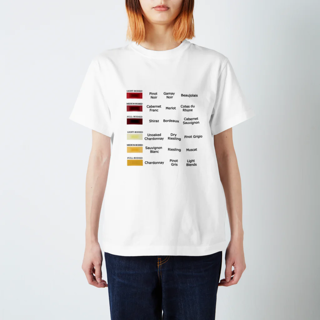 ヒロシオーバーダイブのワイン好きのためのカラーチャート（PART2) Regular Fit T-Shirt
