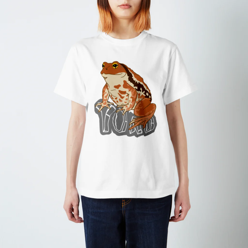 LalaHangeulのTOAD (ヒキガエル) 英字バージョン Regular Fit T-Shirt