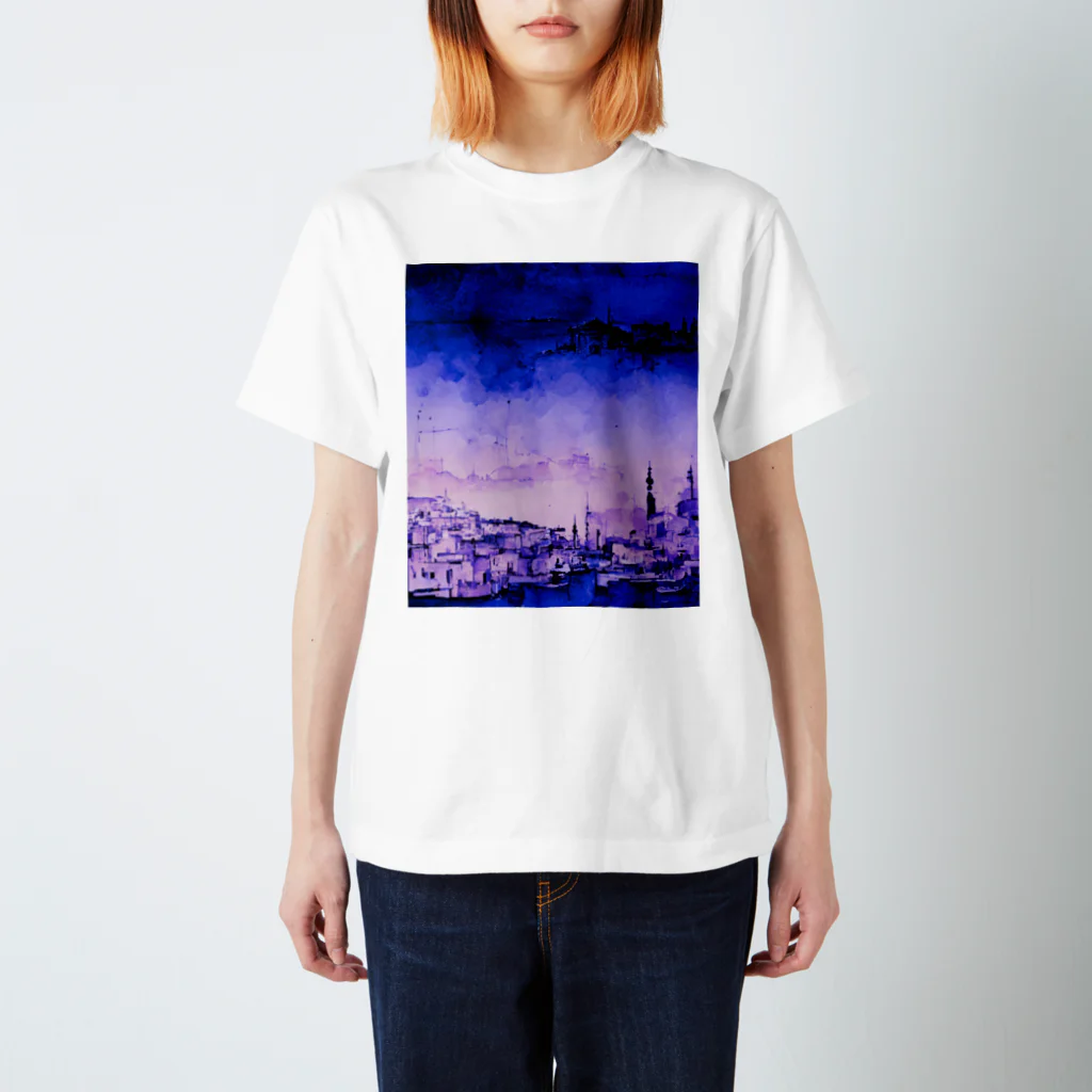 DAG's SHOPのミッドナイトブルーな風景 スタンダードTシャツ