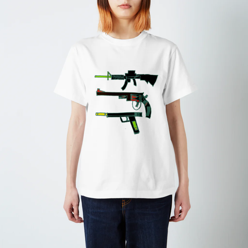 lukanose-kidsのセット拳銃  スタンダードTシャツ