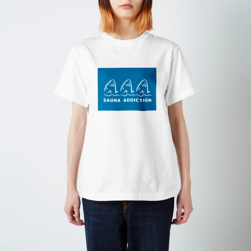 マインドマインのサウナ中毒 SAUNA ADDICTION 鮫 Regular Fit T-Shirt