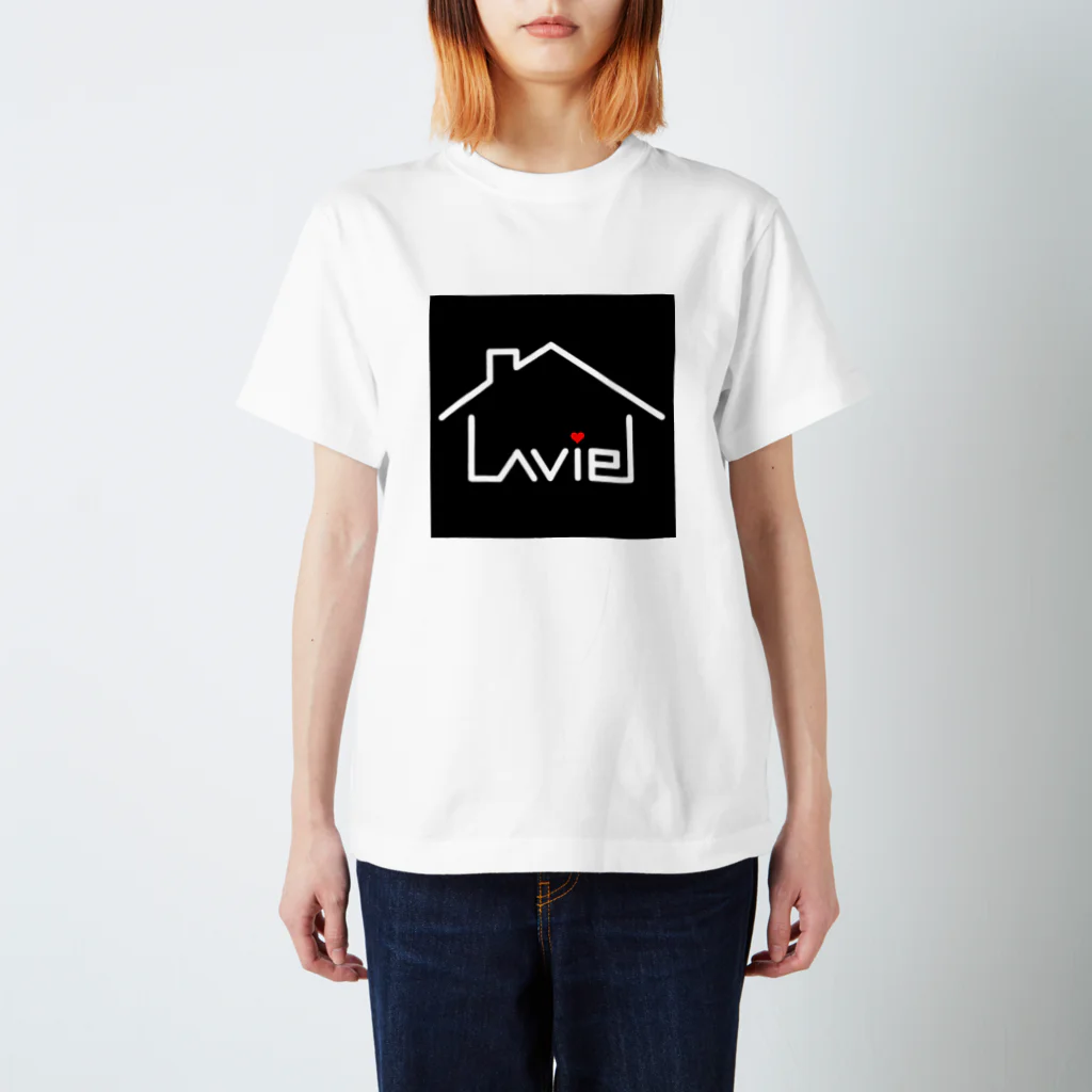 la vieのla vie オリジナルグッズ(ブラック) Regular Fit T-Shirt