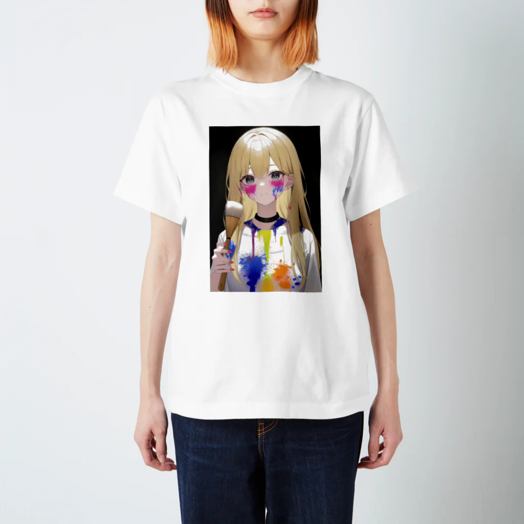 AI絵師イオナのイオナちゃん(絵の具)🎨 スタンダードTシャツ