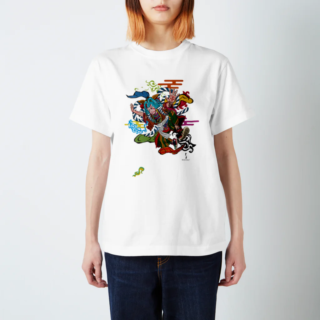 NORIMA.の浮世絵シリーズ　踊る歌舞伎 Regular Fit T-Shirt