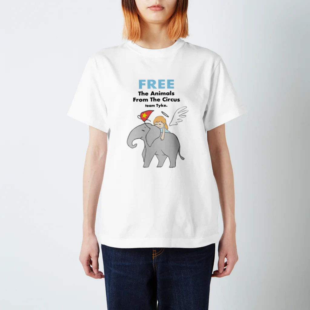 チームTyke グッズショップのタイクと天使 スタンダードTシャツ