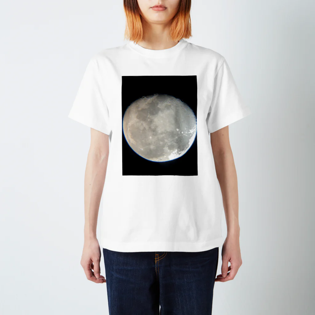 🌤️ｺﾖｽｰﾊﾟｰﾄﾞﾗｲ🌤️の望遠鏡満月 スタンダードTシャツ
