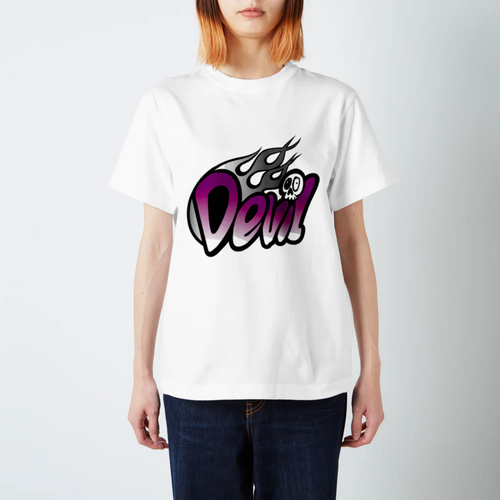 DEVILの店。のDEVILポップ文字なし スタンダードTシャツ