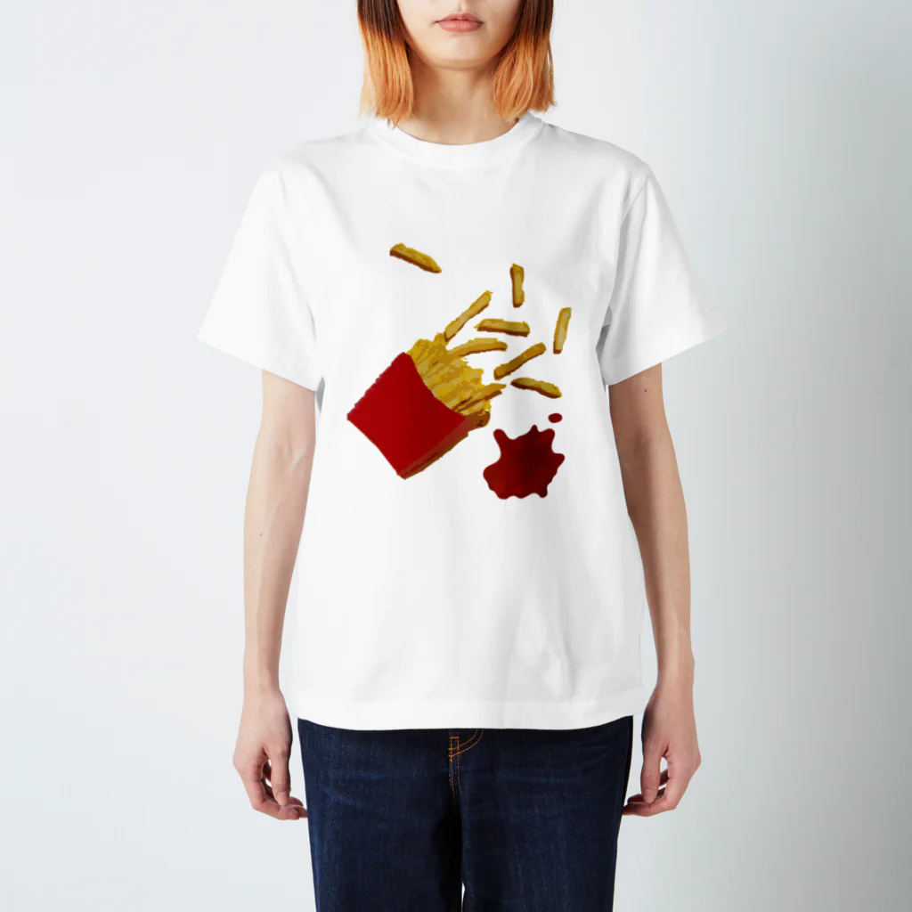 daddy-s_junkfoodsのfrench fries Regular Fit T-Shirt