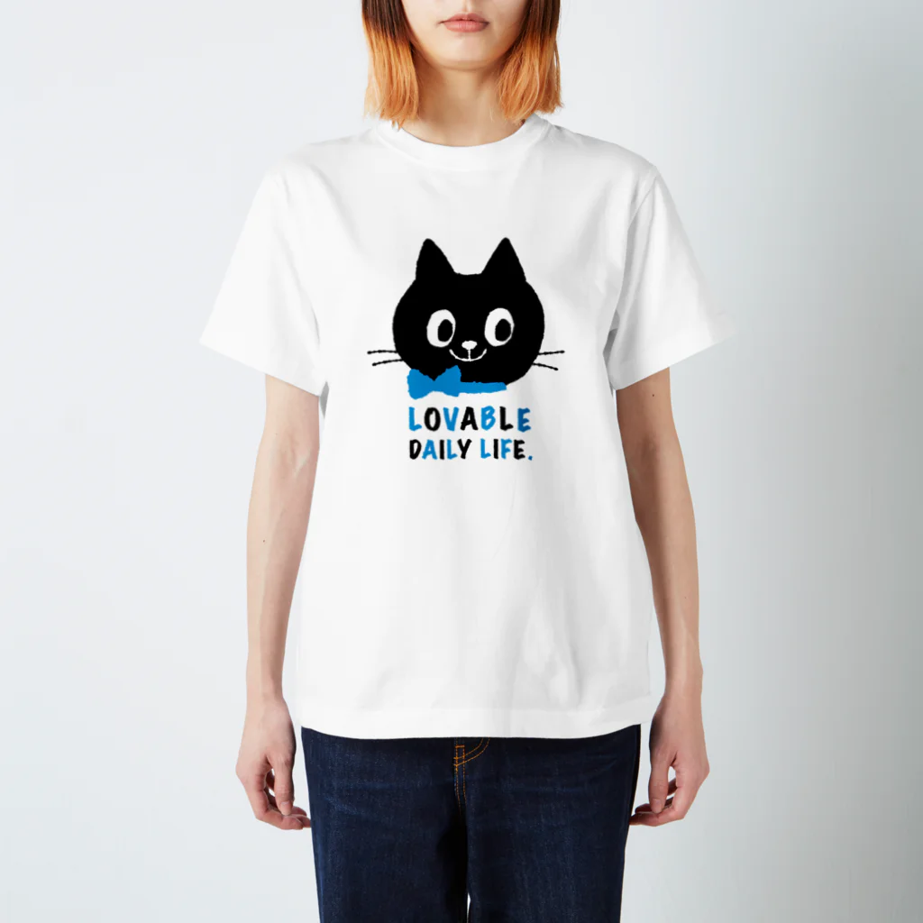 FLORIB -フローリブ-の黒ねこちゃん スタンダードTシャツ