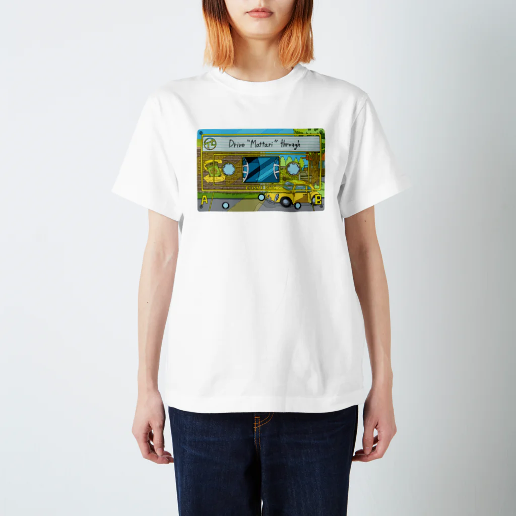 コスメボックスのDrive “Mattari” through from「ロマンス」 スタンダードTシャツ