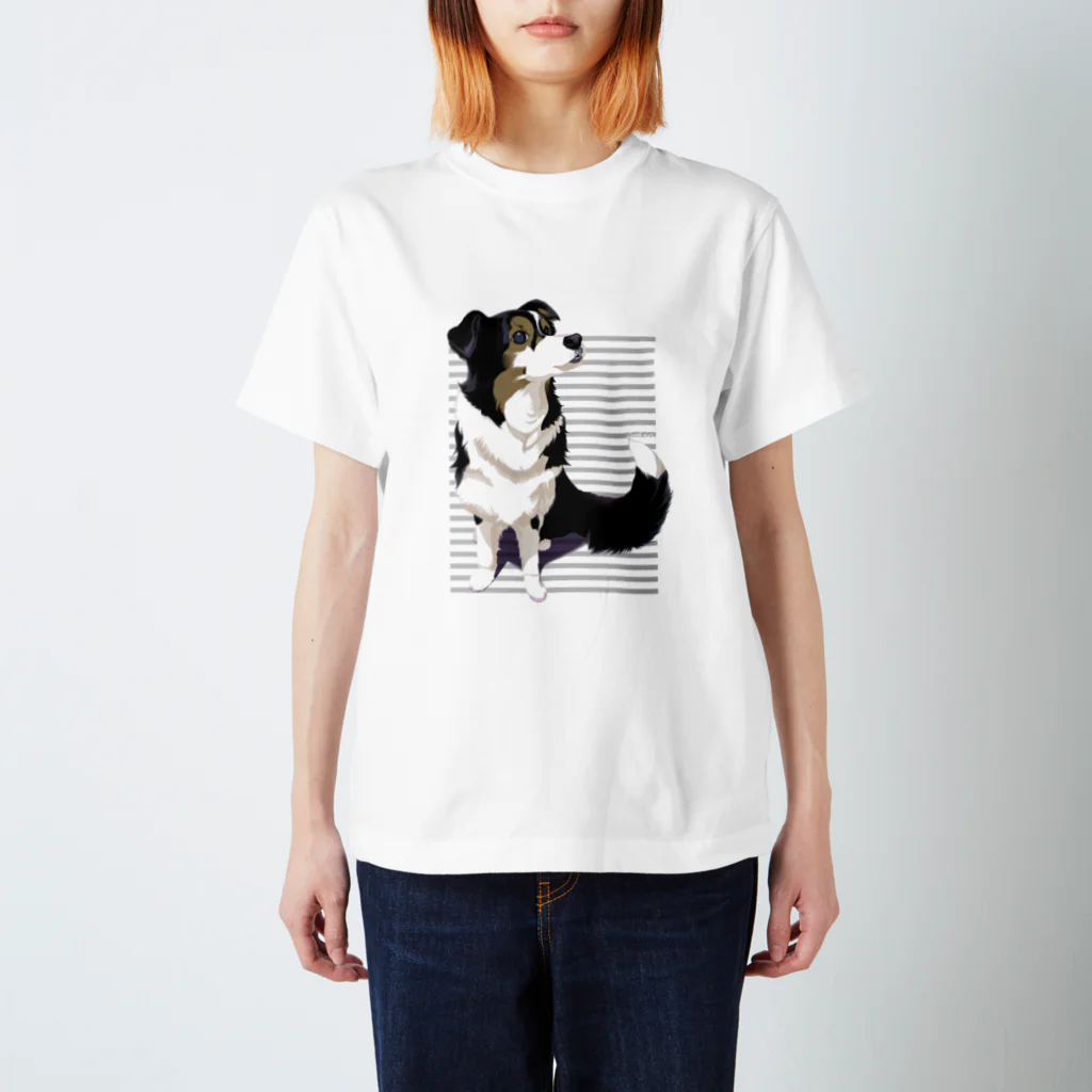 犬甘ちゃんの杜のコリーのメリちゃん スタンダードTシャツ