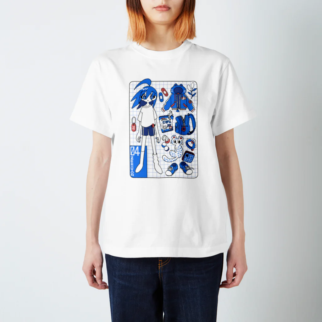 KANEKOYAの04くんのもちもの スタンダードTシャツ