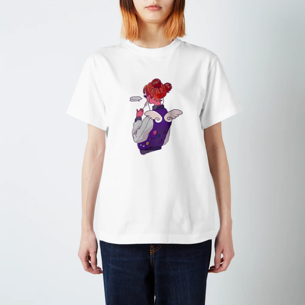 0t08のCute girl Regular Fit T-Shirt