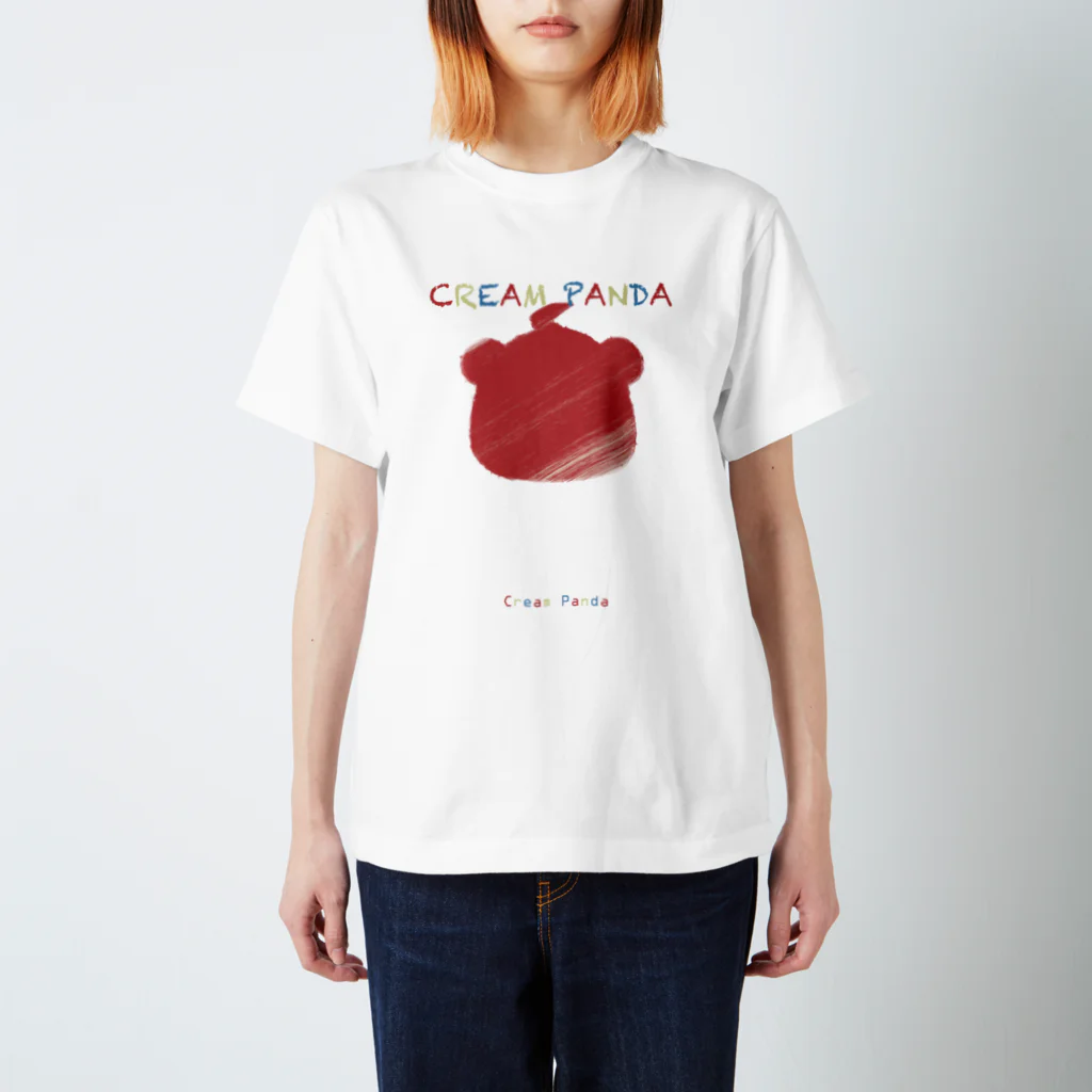 くりぱんSTORE@SUZURIのパン太シルエット3 Regular Fit T-Shirt