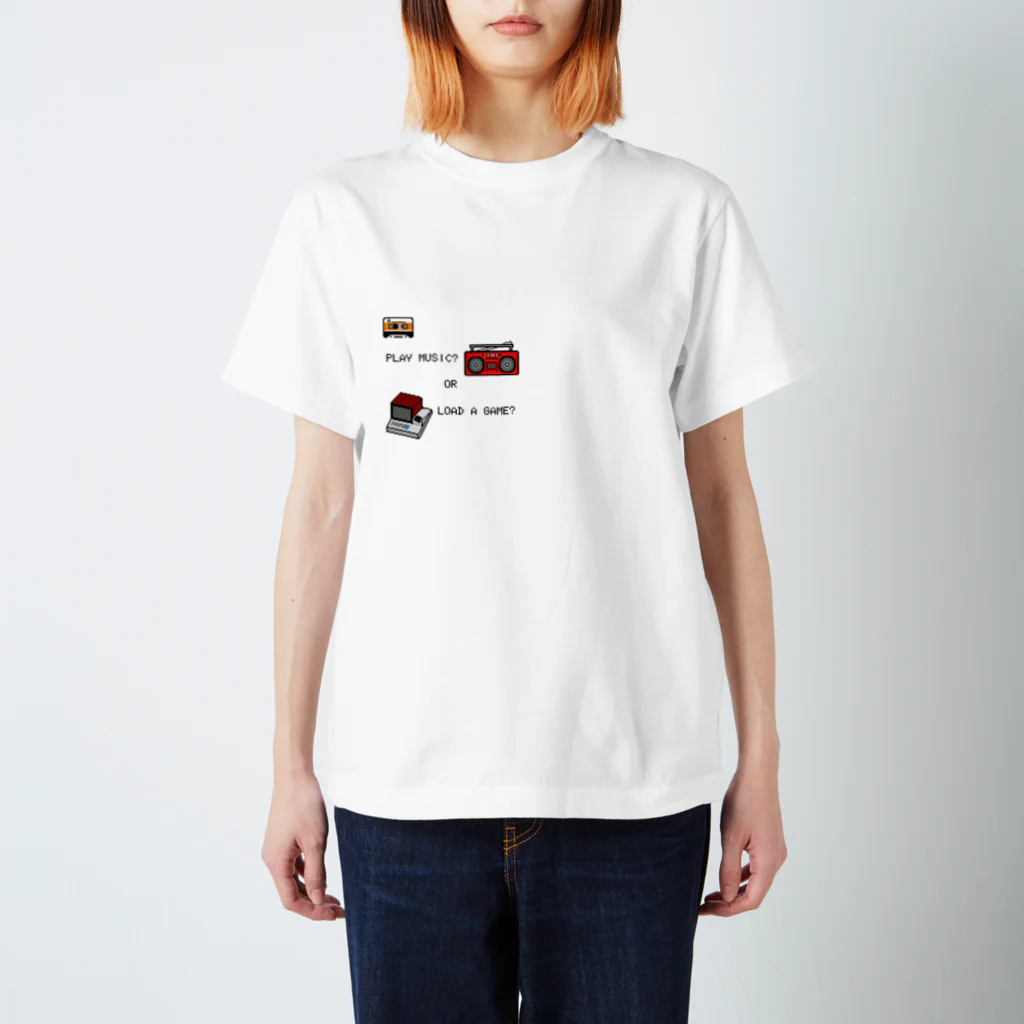 佐々木憲　ピアノ・アコーディオン・レトロゲーム実況のレトロ・カセットテープ スタンダードTシャツ