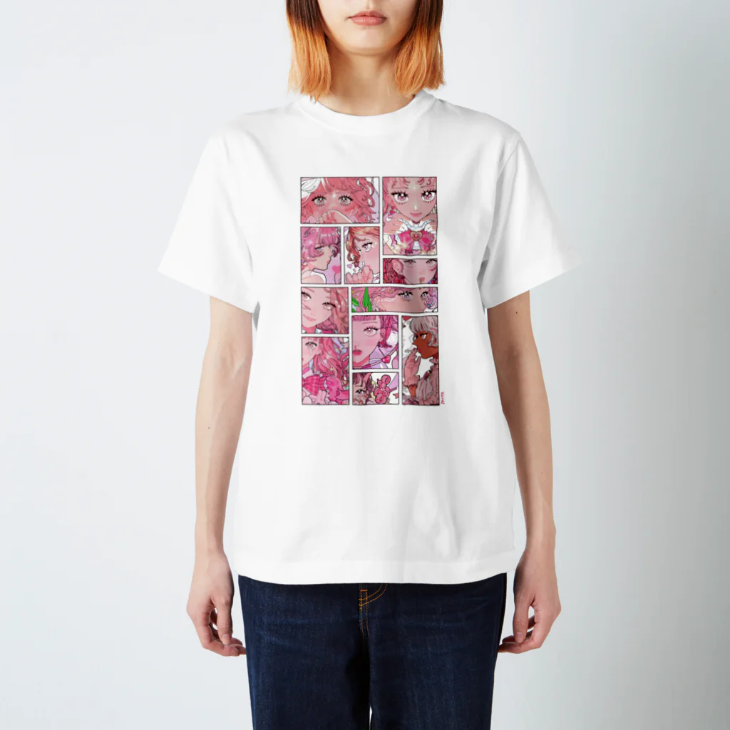 PONKO_の PINK スタンダードTシャツ