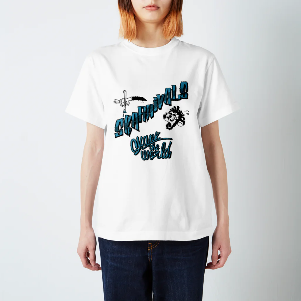 Skank The WorldのThe Skarnivals スタンダードTシャツ