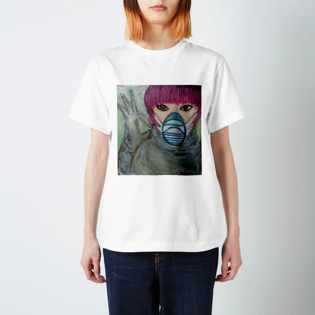 羊羹 Shop @yokans.artspaceのMASK Regular Fit T-Shirt