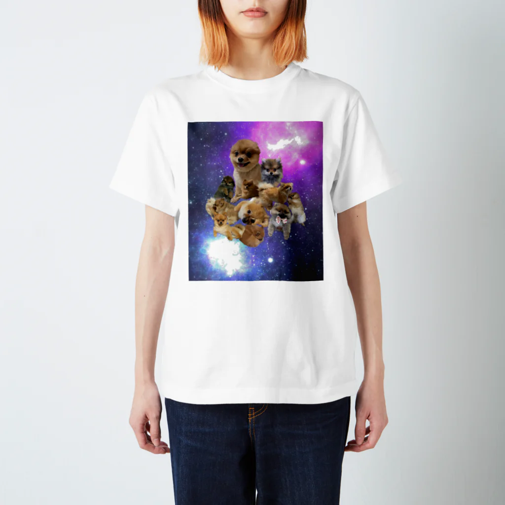 ポメラニアンやさんの宇宙犬 スタンダードTシャツ