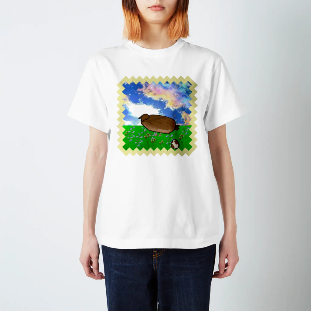 ☆あゆ ころ たろの☆ ハッピーライフのうずらとたまご Regular Fit T-Shirt