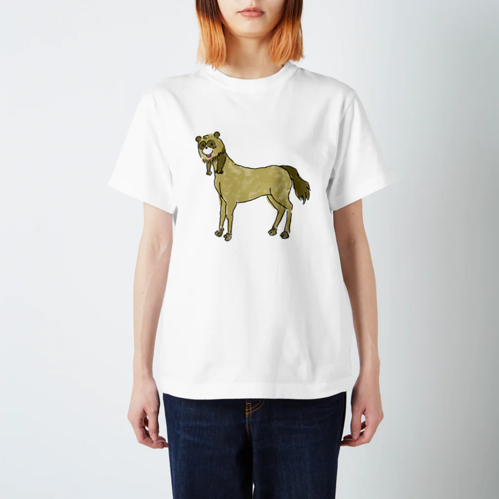 毒犬ゾンビ農場のたぬきケンタウロス スタンダードTシャツ