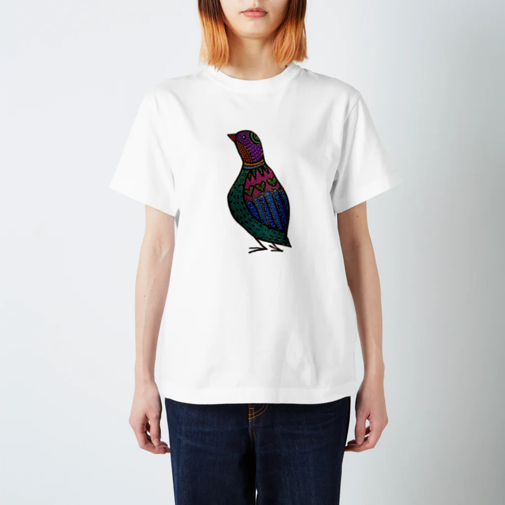 narudahausのカラフルな鳥 スタンダードTシャツ