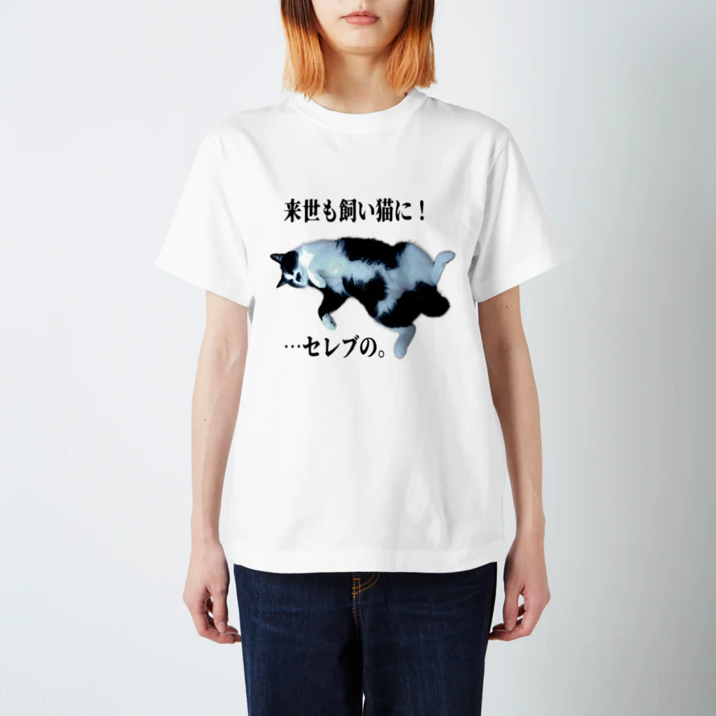 猫et架菜pPeのチョビ【野望】淡 Regular Fit T-Shirt