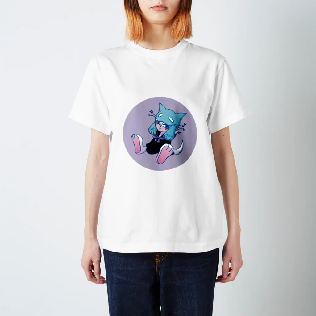 AnmituMakaronの猫魔くん スタンダードTシャツ