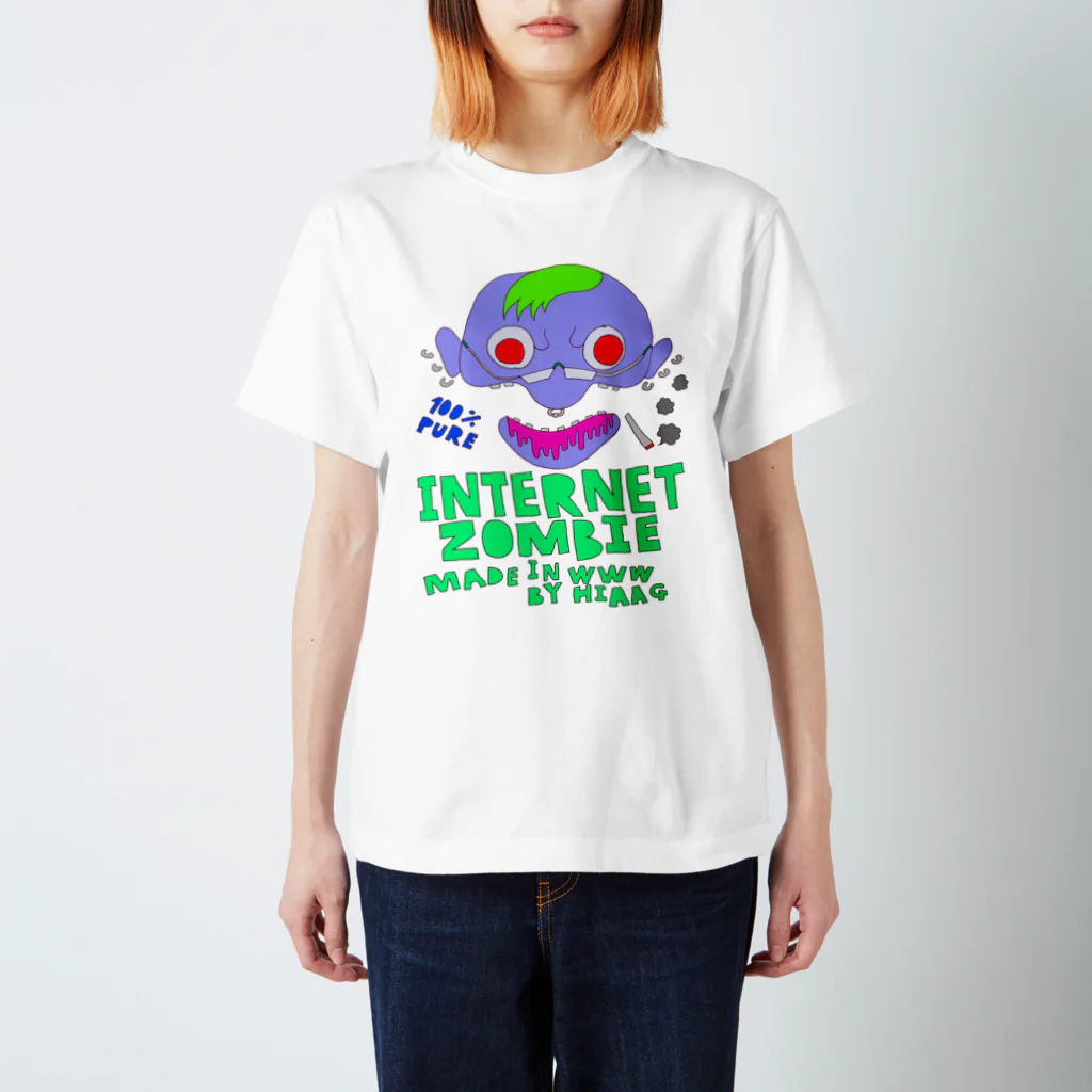 INTERNET ZOMBIEのiz_logo_and_graphic_01 スタンダードTシャツ