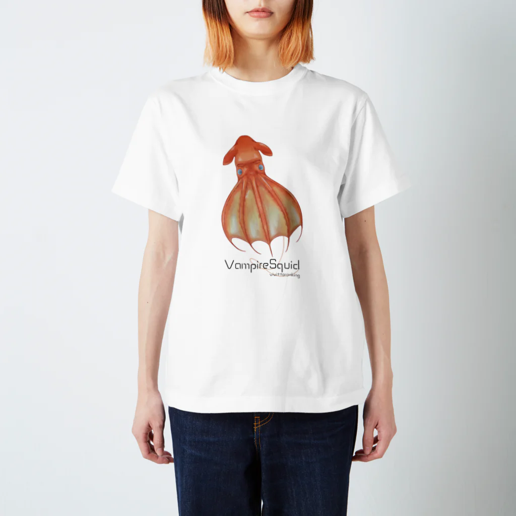 ビビッとランキング【公式】のコウモリダコ  Tシャツ【ライトカラー】 スタンダードTシャツ