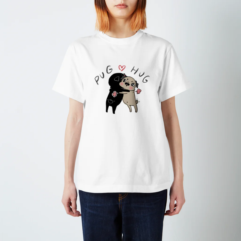 裏ひぐちのPUG ❤︎ HUG スタンダードTシャツ