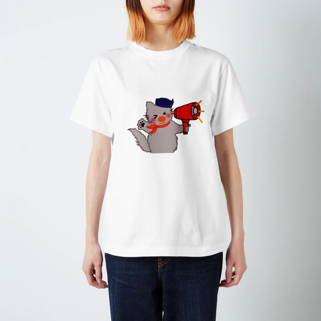 momo-nonoのもちもちほっぺのねこ Regular Fit T-Shirt