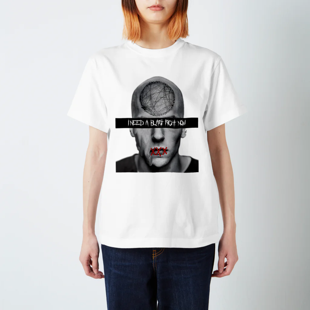 D=fate official GoodsのD=fate BLAST Tシャツ オンライン限定色 WHITE Regular Fit T-Shirt