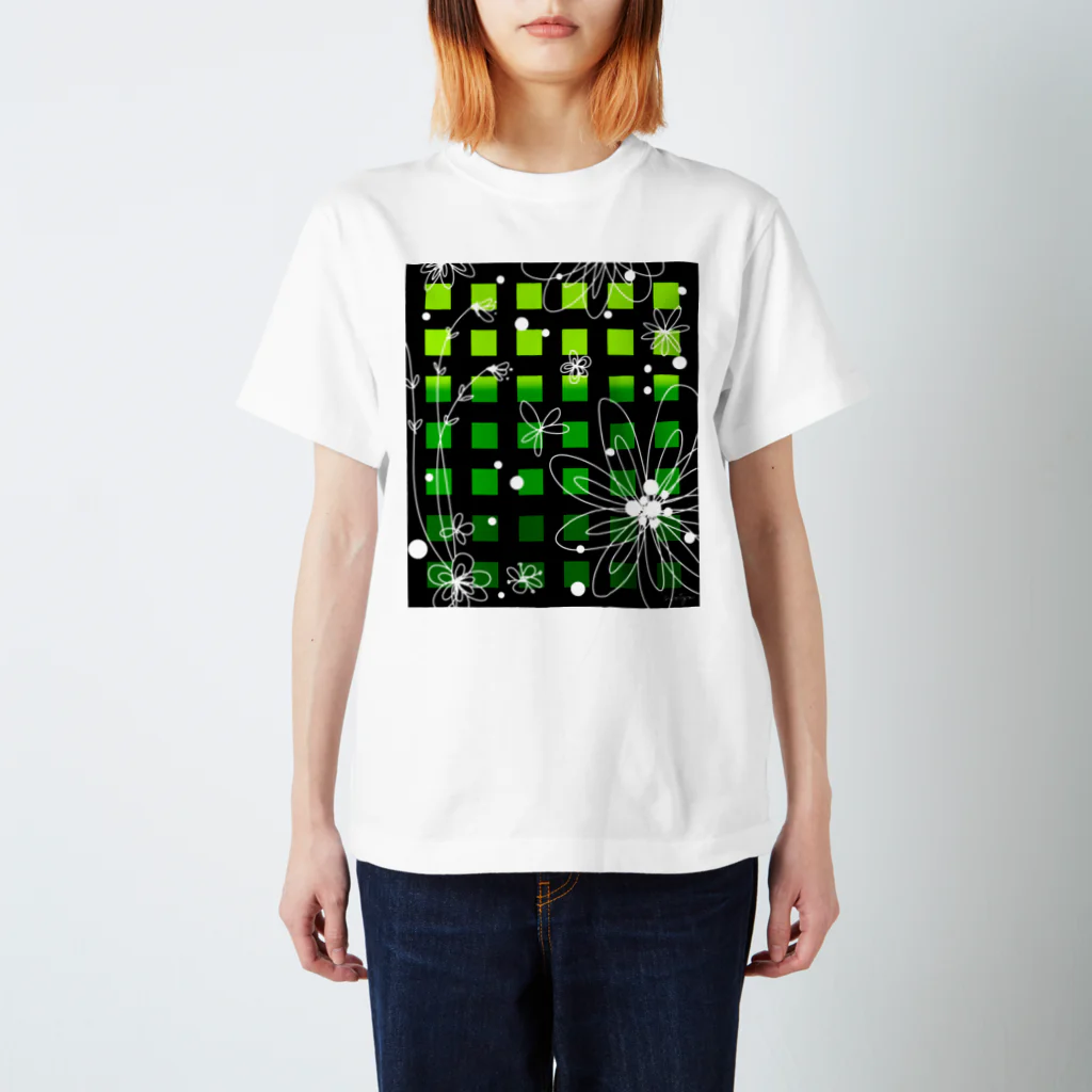 Ｍ✧Ｌｏｖｅｌｏ（エム・ラヴロ）の花（グリーン・コウシ） スタンダードTシャツ