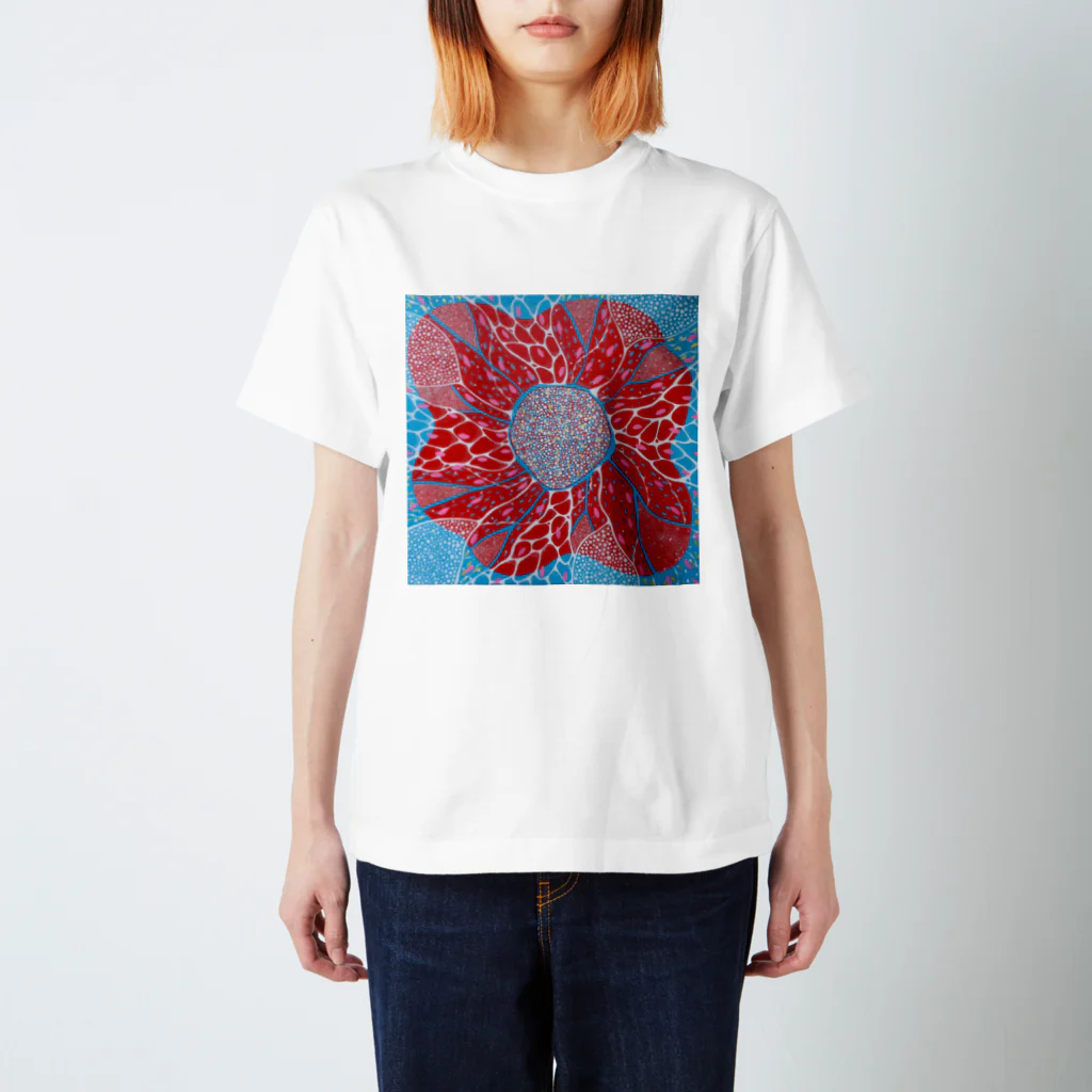 SAKI OTSUKAの魂の花 Regular Fit T-Shirt