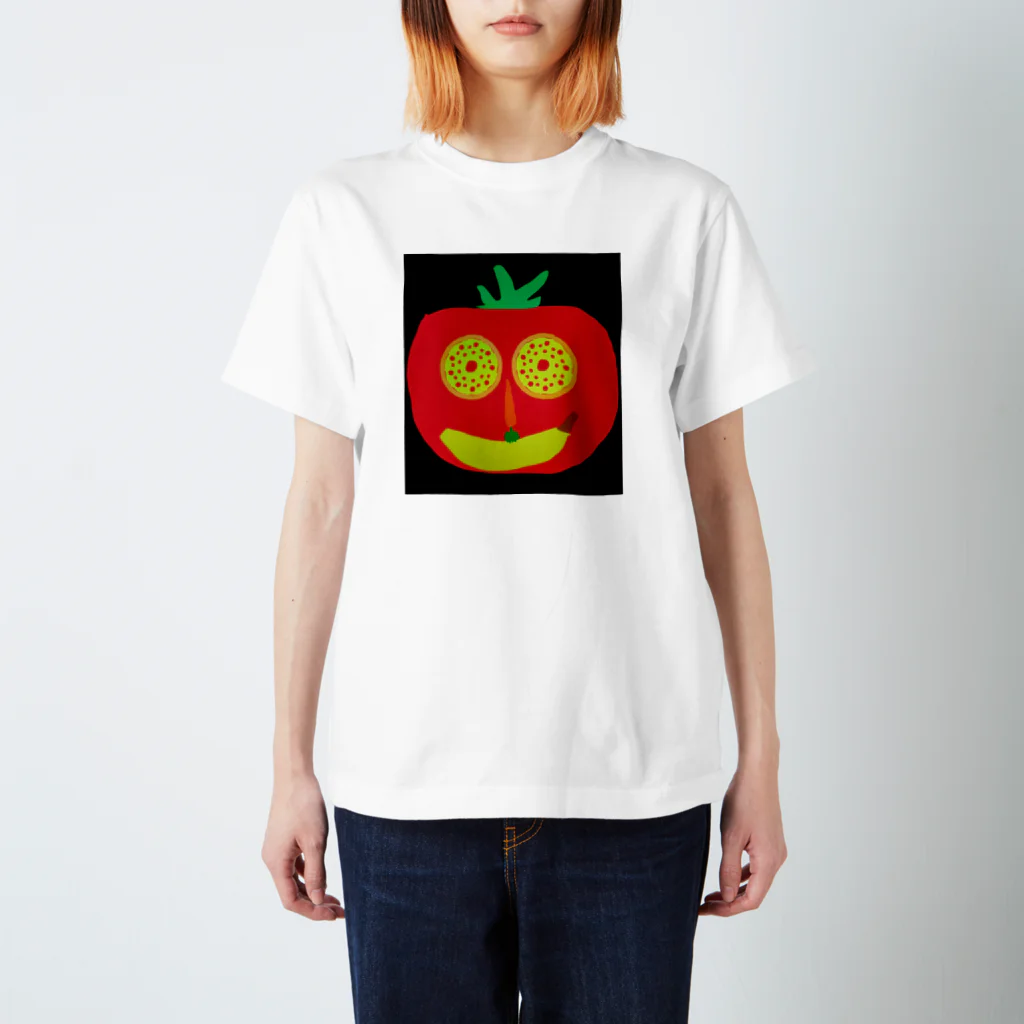 JSMMのピザの目トマト スタンダードTシャツ