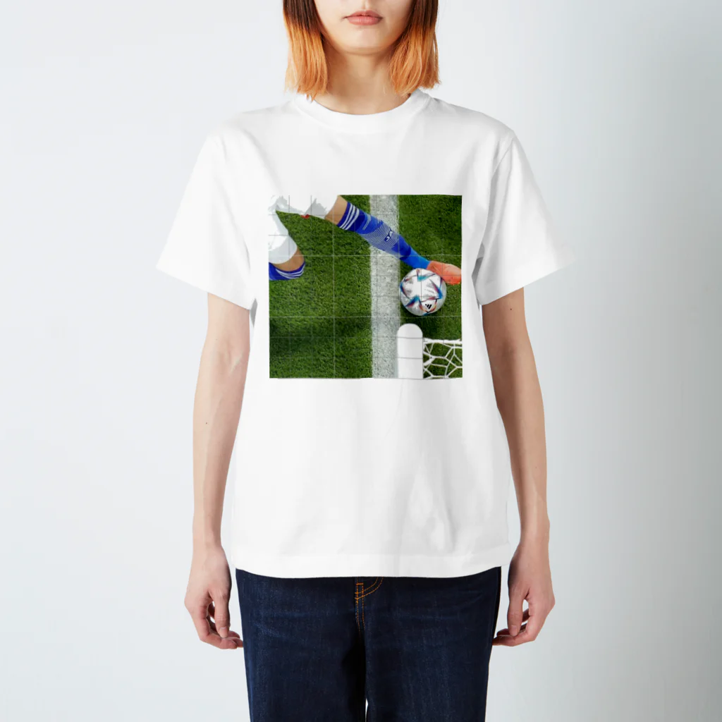 つ津Tsuの線出てない サッカー日本代表2022Wカップ スタンダードTシャツ