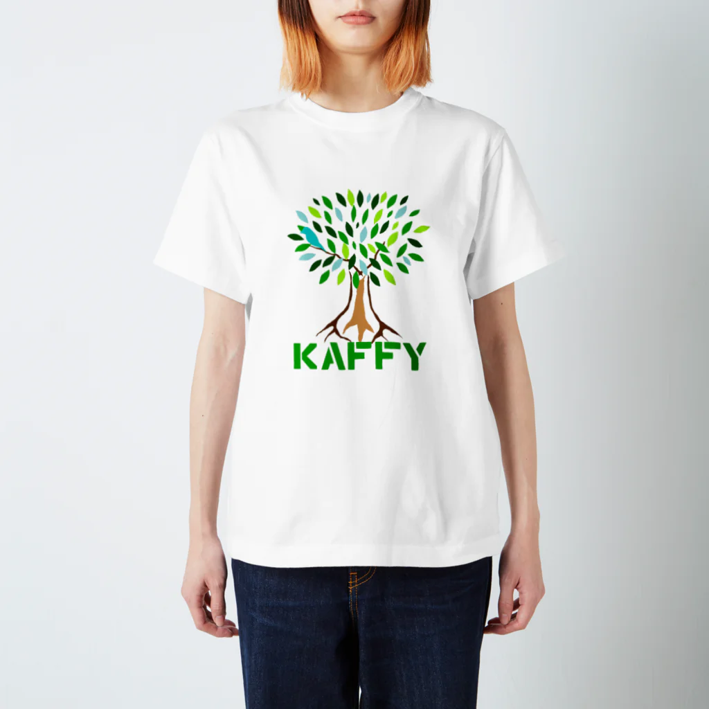 +G3(G-cubed)のKAFFYロゴグッズ Regular Fit T-Shirt