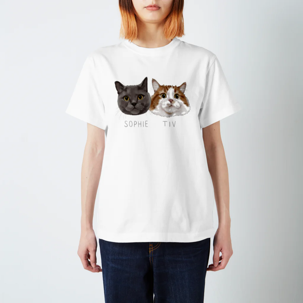 みきぞーん｜保護猫 ミッキー画伯と肉球とおともだちのsophie tiv Regular Fit T-Shirt