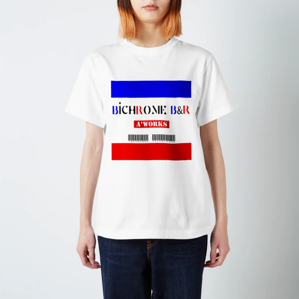 Ａ’ｚｗｏｒｋＳのBICHROME BLU&RED Regular Fit T-Shirt