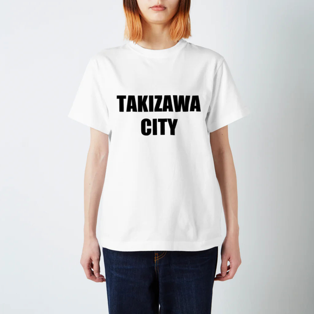 【公式】RE EARTH TV / リアスティーヴィーのTAKIZAWA CITY - Tee（BK-Light Color）スタンダードTシャツ Regular Fit T-Shirt