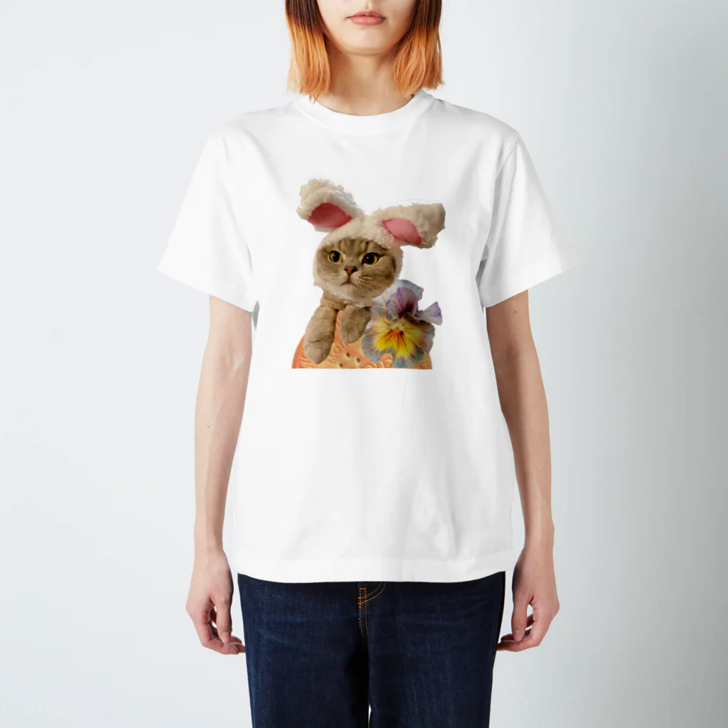 sumire-britishのうさねこ スタンダードTシャツ