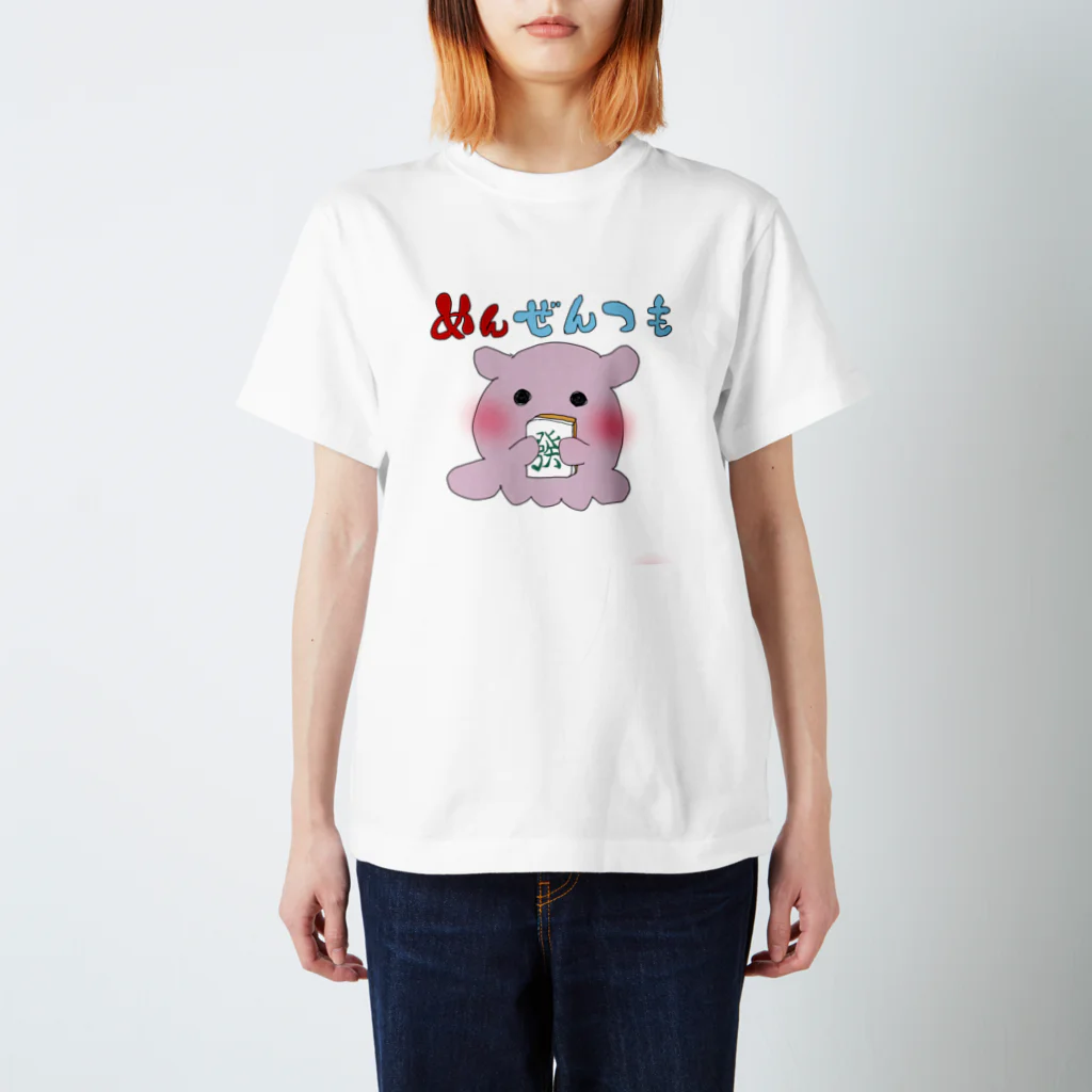 神風製作所/一条いろはのめんだこのめんちゃん(めんぜんつも) スタンダードTシャツ