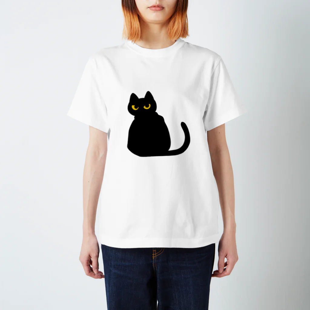 天使の輪の黒猫 スタンダードTシャツ